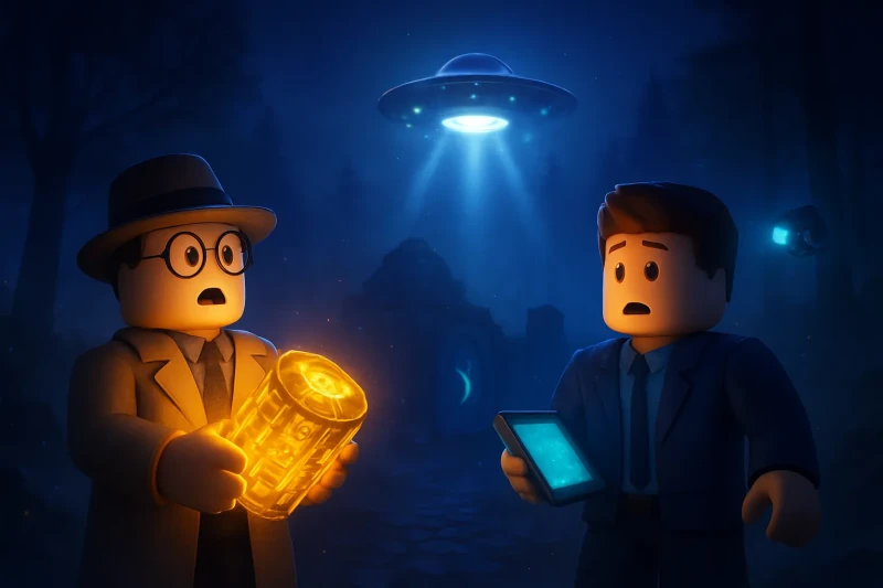 An AI investigates a mysterious light anomaly illuminating Farlam Hill in 2023.
