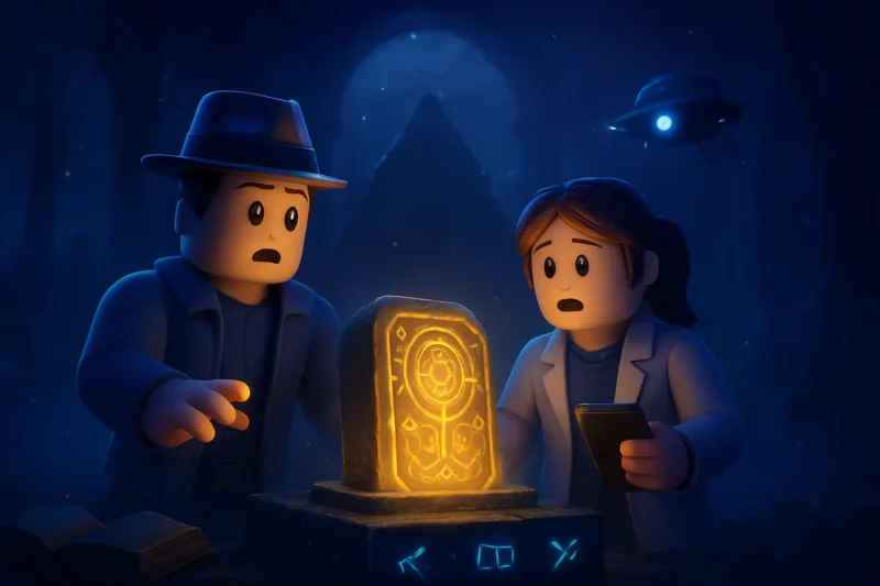 An AI analyzes mysterious fragments of the Stone of Destiny, unraveling their legendary past.