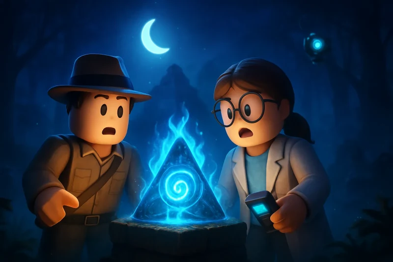 An eerie glow illuminates Hollow Creek's forest, sparking intrigue and scientific inquiry.