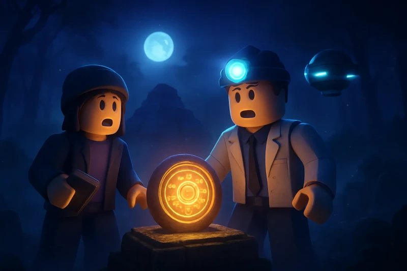 A mysterious pulsating orb illuminates Dunmoor's night sky, sparking intrigue and scientific exploration.