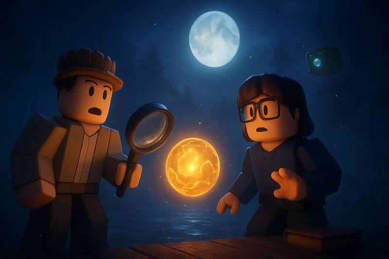 An AI analyzes a glowing sphere in Whitby, sparking intrigue over its mysterious origins.