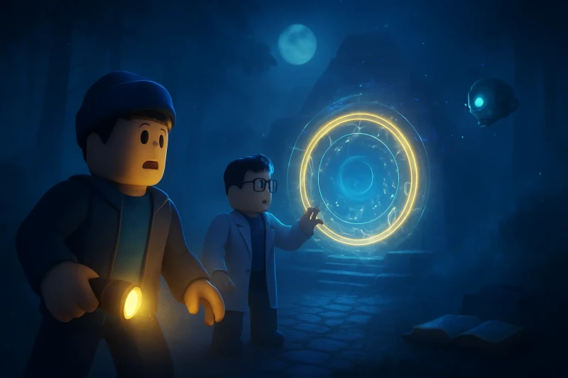 Mysterious light orbs hover over Raven's Hollow, igniting intrigue and scientific exploration.
