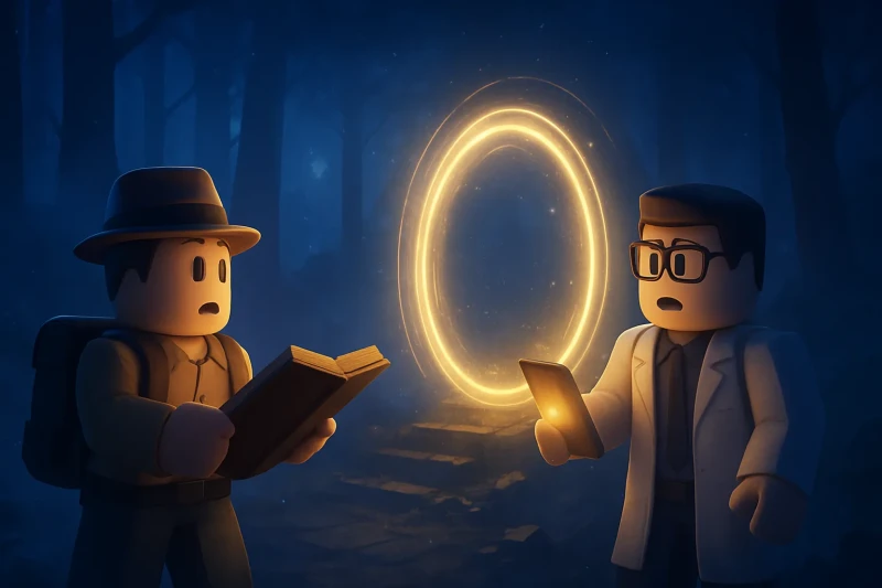 A mysterious light anomaly in Blackwood Forest captured by AI analysis in October 2023.