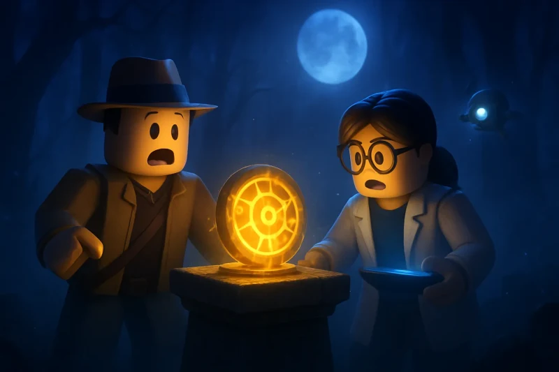 An AI analyzes the mysterious luminescent anomaly in Galloway Woods, sparking scientific intrigue.