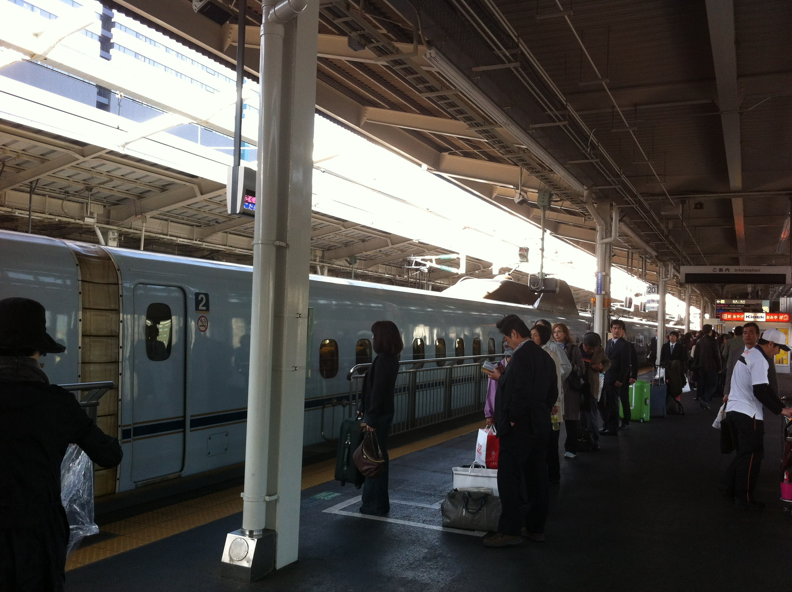 A bord du Shinkansen pour rallier Hiroshima