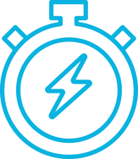 Bicycle On-Time Delivery Icon