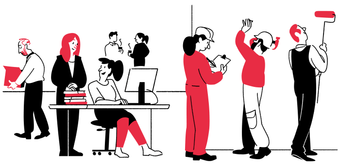 Illustrasjon for pakken Arbeidsliv, HR og ledelse