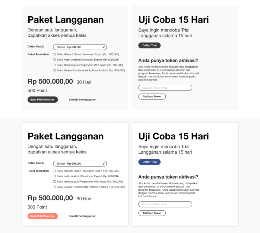 Payment Wireframe
