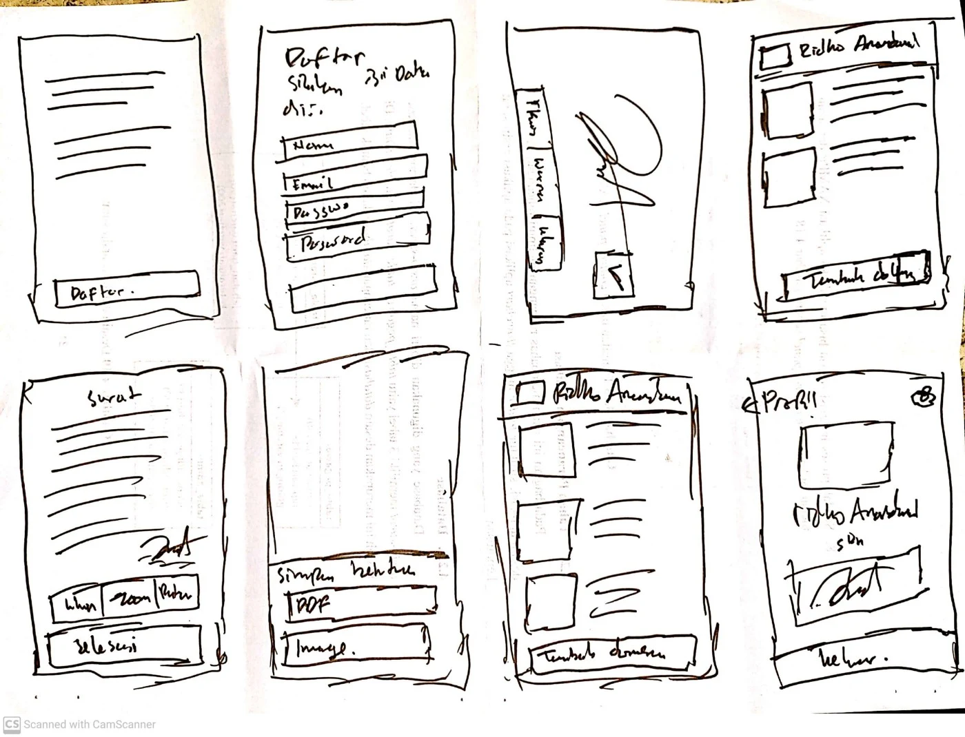 Sketch design concept