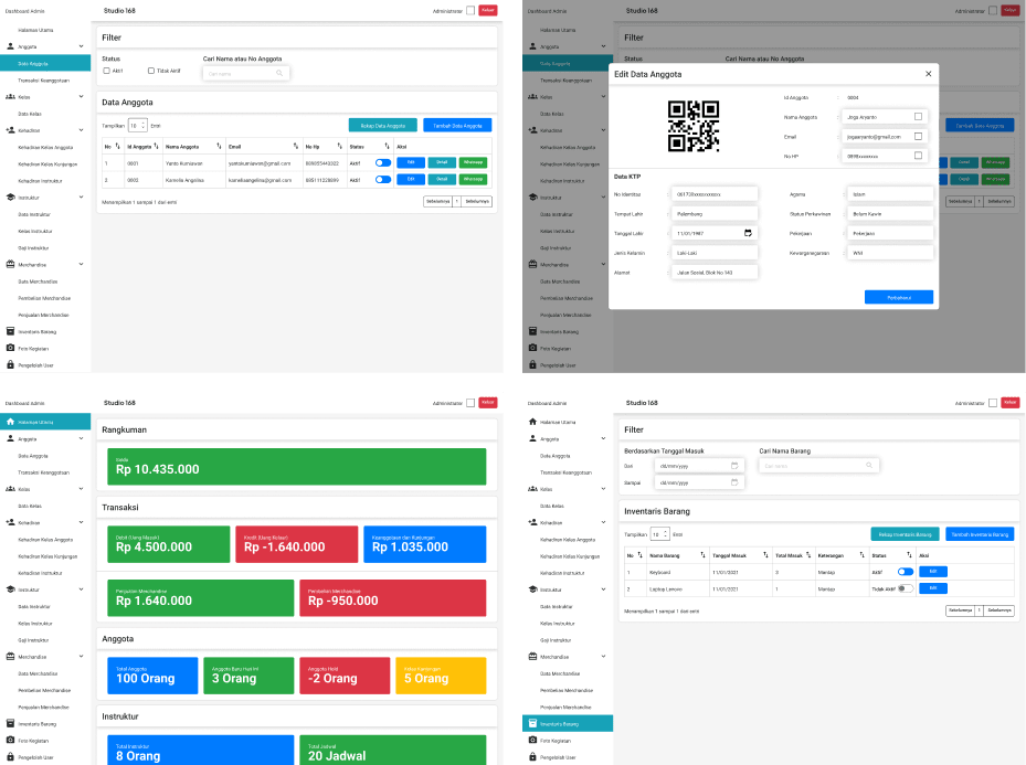Dashboard Admin Design