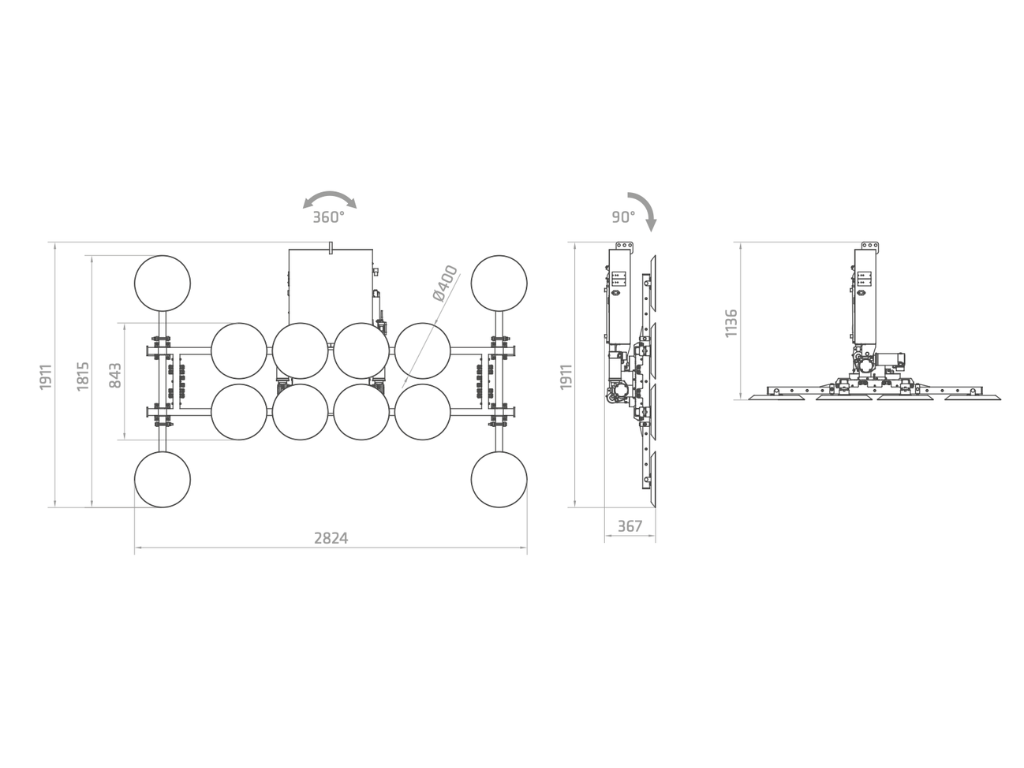 Plano técnico XE1-2500G-B
