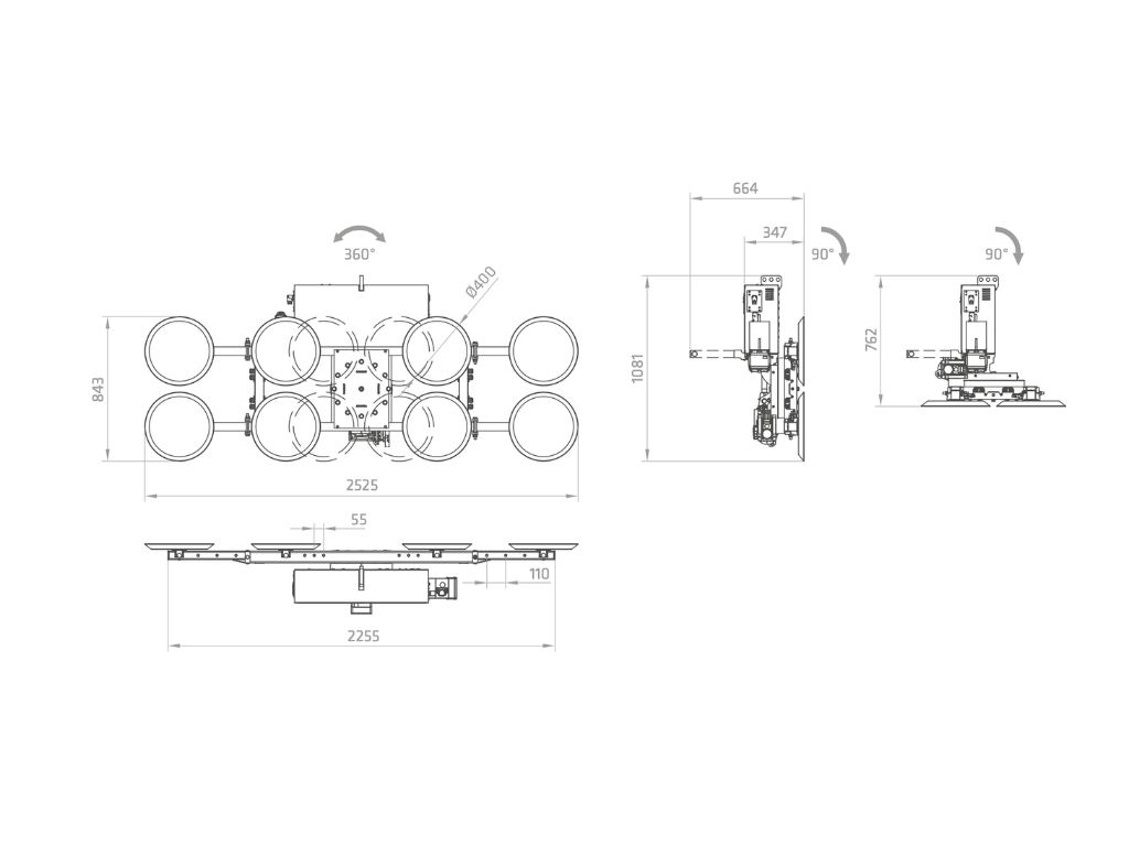 Plano técnico XE2-1500G-C