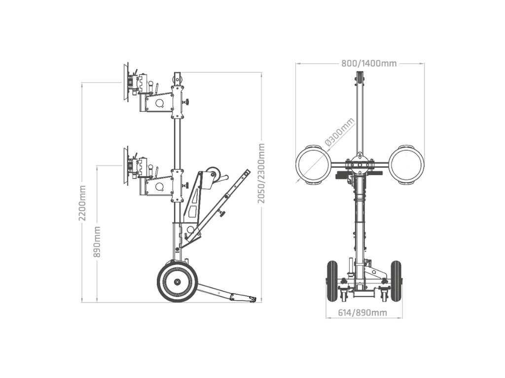 Plano técnico y dimensiones del Express Full Equip