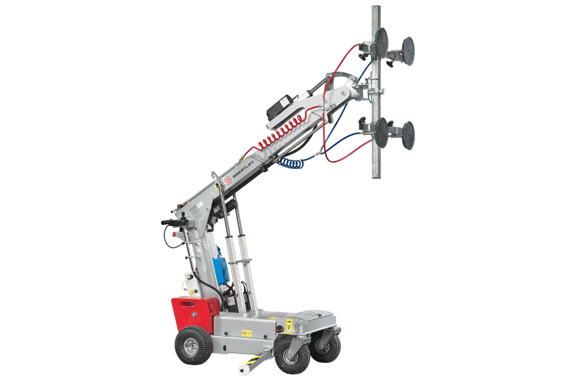 SL 208 motorizado para instalación de vidrio en espacios reducidos