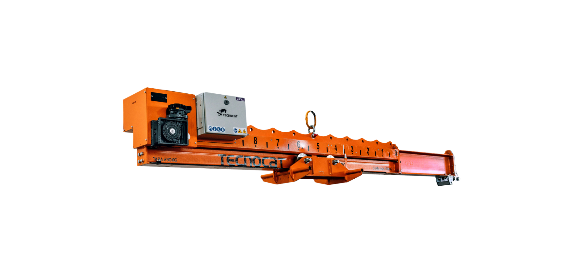 Contrapeso motorizado CW1-3400 Tecnocat para instalación de vidrio en fachada