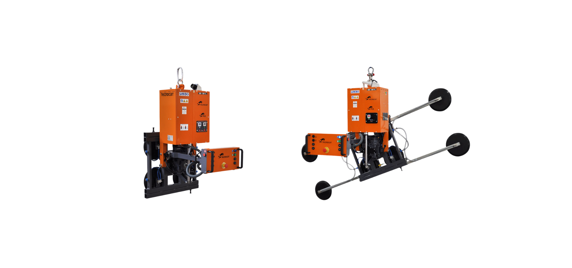 Ventosa eléctrica FE4-600G de 600 kg para manipulación de vidrio en fábrica