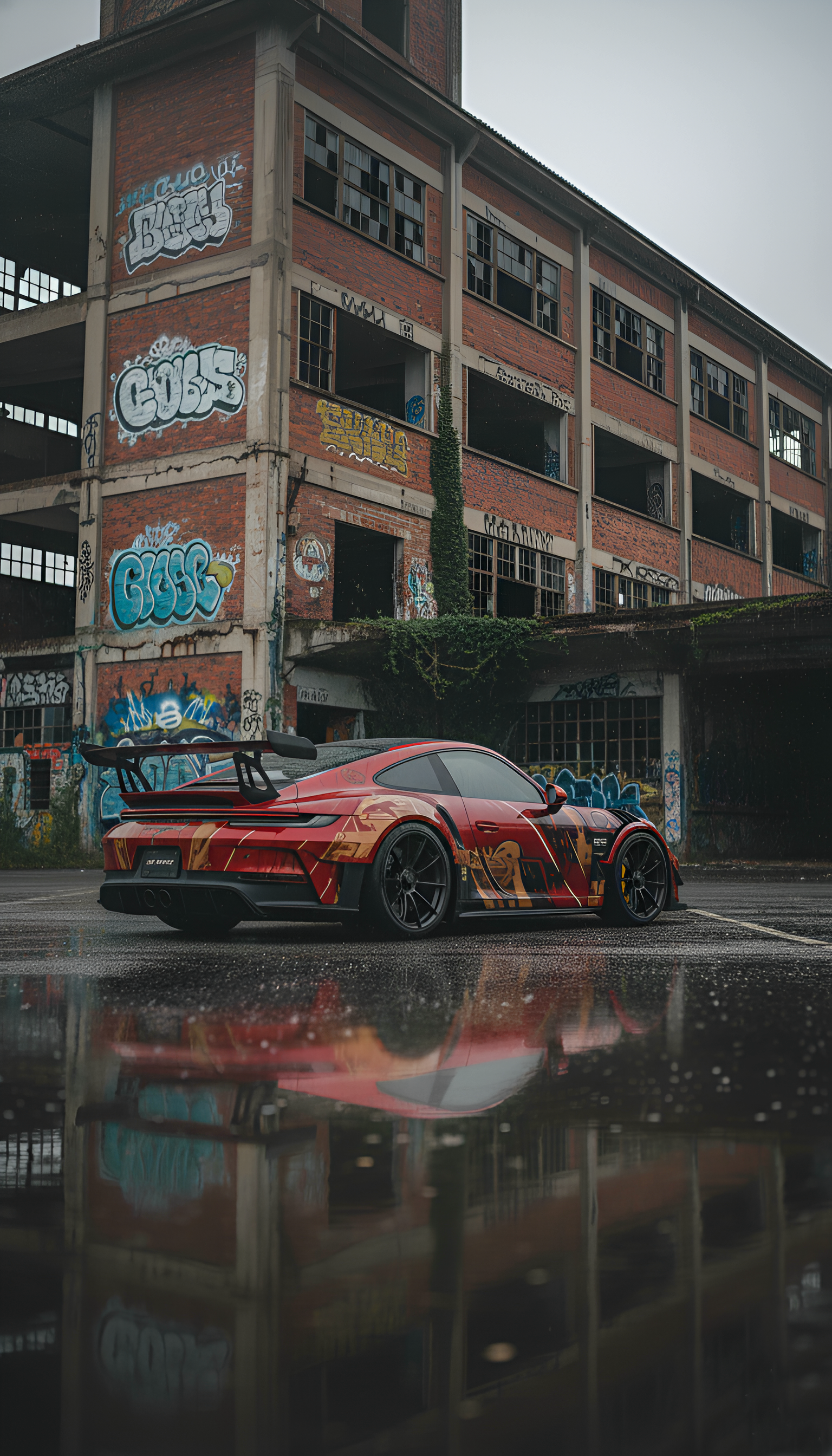 Red sports car wallpaper