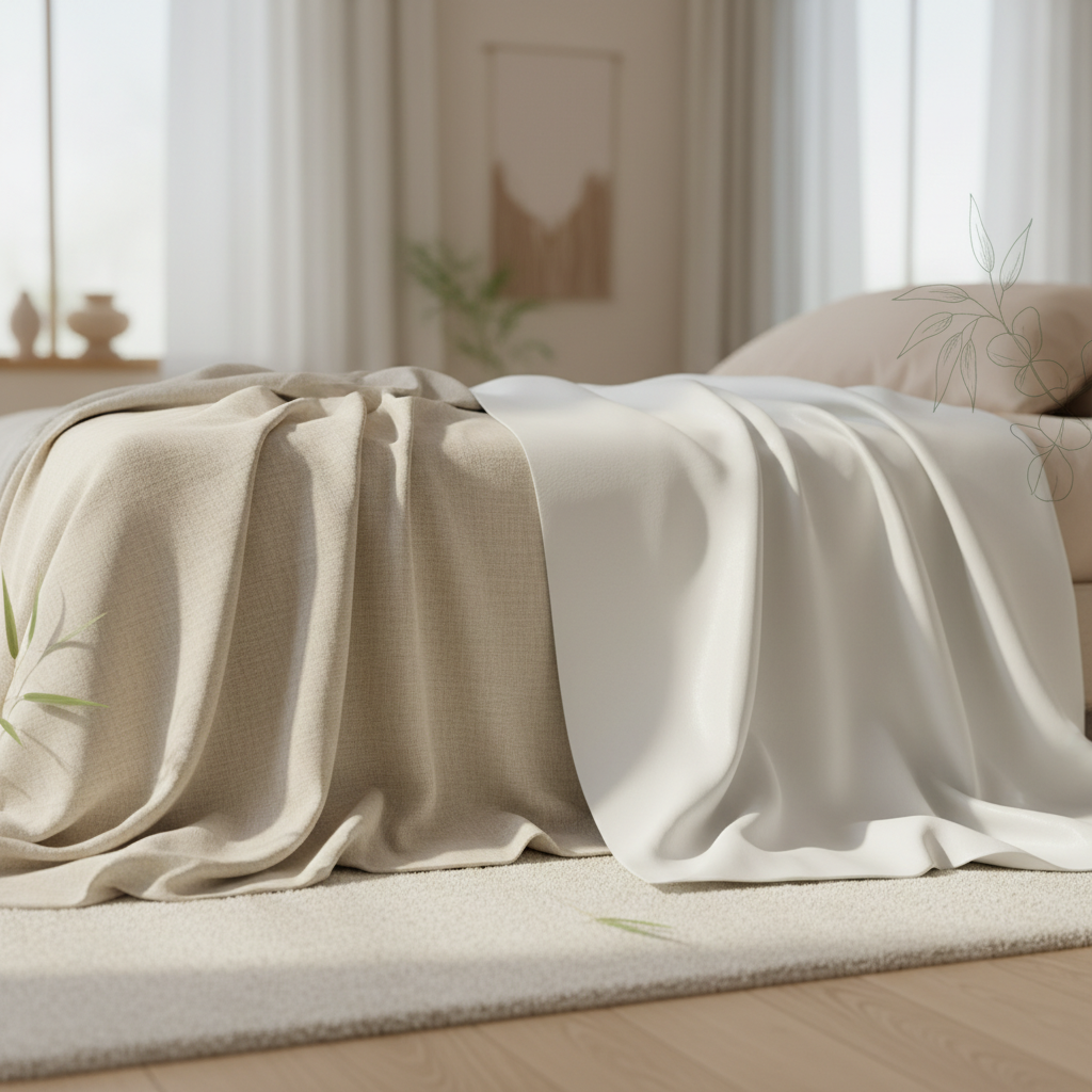 [{"question": "Is Tencel the same thing as bamboo?", "answer": "No. Tencel™ is a branded lyocell fiber; most bamboo sheets are bamboo-derived viscose or rayon."}, {"question": "Which is softer, bamboo or Tencel?", "answer": "Both can be very soft; finishing and weave matter more than the name alone."}, {"question": "Which sleeps cooler?", "answer": "Either can sleep cool when woven appropriately; protectors and duvets still dominate extremes."}, {"question": "Are blended sheets OK?", "answer": "Read fiber percentages—high polyester content changes heat behavior."}, {"question": "How should I decide?", "answer": "Use certifications, reviews after washing, return policies, and pocket-depth fit."}]