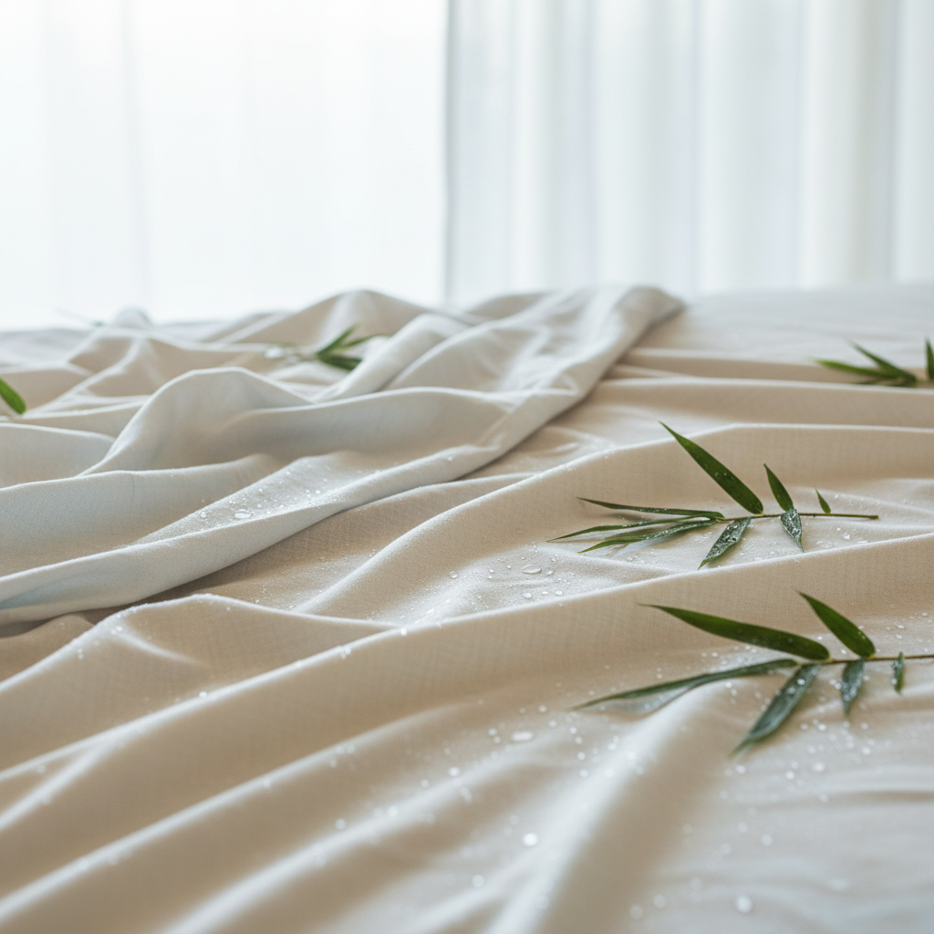 [{"question": "Are bamboo sheets good for hot sleepers?", "answer": "Yes. Bamboo’s natural breathability and moisture-wicking properties keep you cool and dry, ideal for warm sleepers."}, {"question": "How does bamboo compare to cotton for cooling?", "answer": "Bamboo feels softer and often cooler to the touch due to its fine fibers and moisture management, while cotton percale offers a crisp, airy feel."}, {"question": "Can bamboo sheets cause allergies?", "answer": "Bamboo sheets certified by OEKO-TEX® are free of harmful chemicals and gentle on sensitive skin, making them a hypoallergenic choice for many."}, {"question": "How do I care for bamboo sheets to keep them cool and soft?", "answer": "Wash with cold water on gentle cycles, avoid harsh detergents, and tumble dry low or air dry to preserve their texture and cooling properties."}, {"question": "Will bamboo sheets fit thick mattresses?", "answer": "Many bamboo sheet sets offer deep pockets (14–16 inches) to fit most thick mattresses and mattress toppers securely."}]