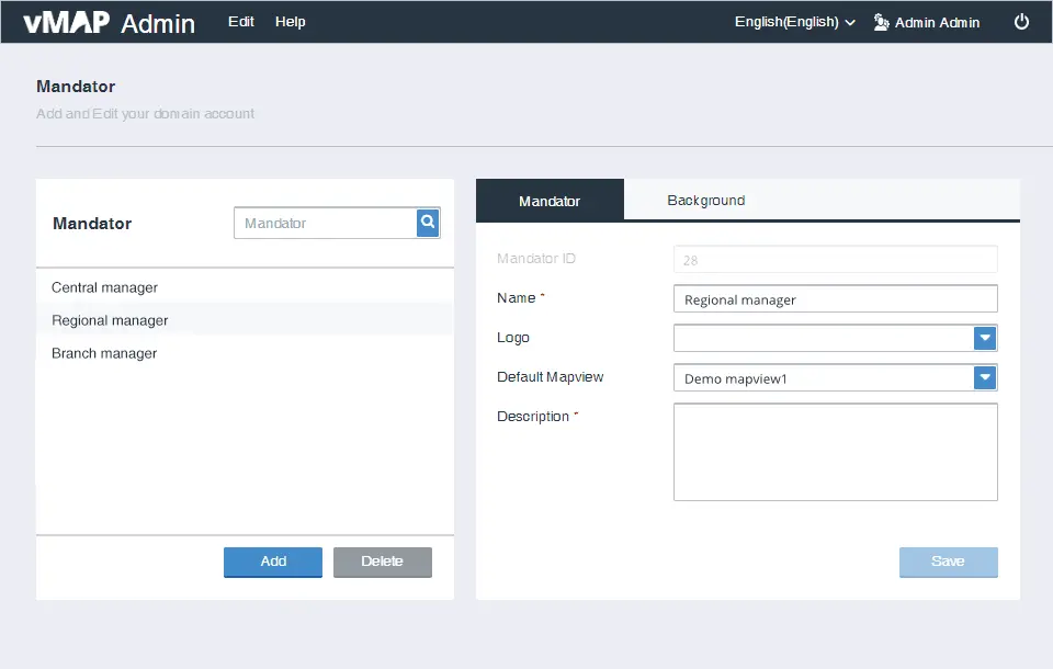  mandator in vMAP