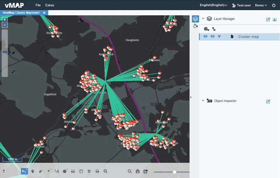 heat map cluster mapview page