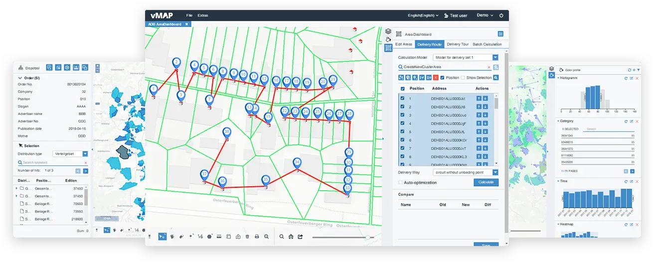 Job delivery route planning