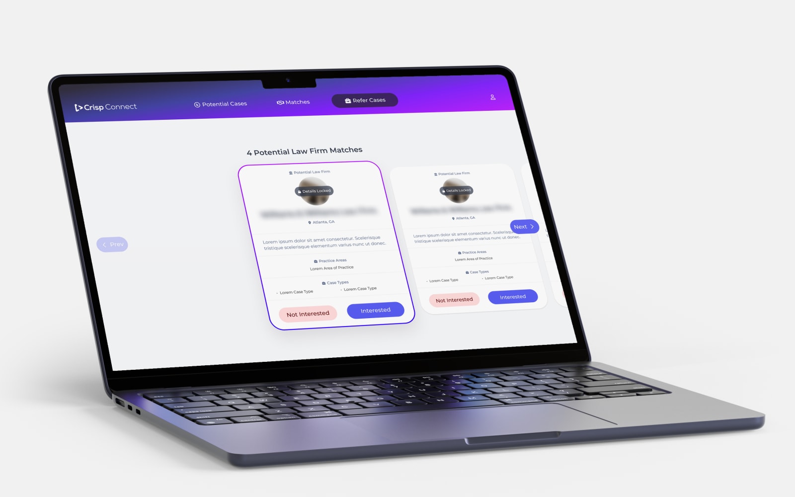 Crisp Connect Select a Match