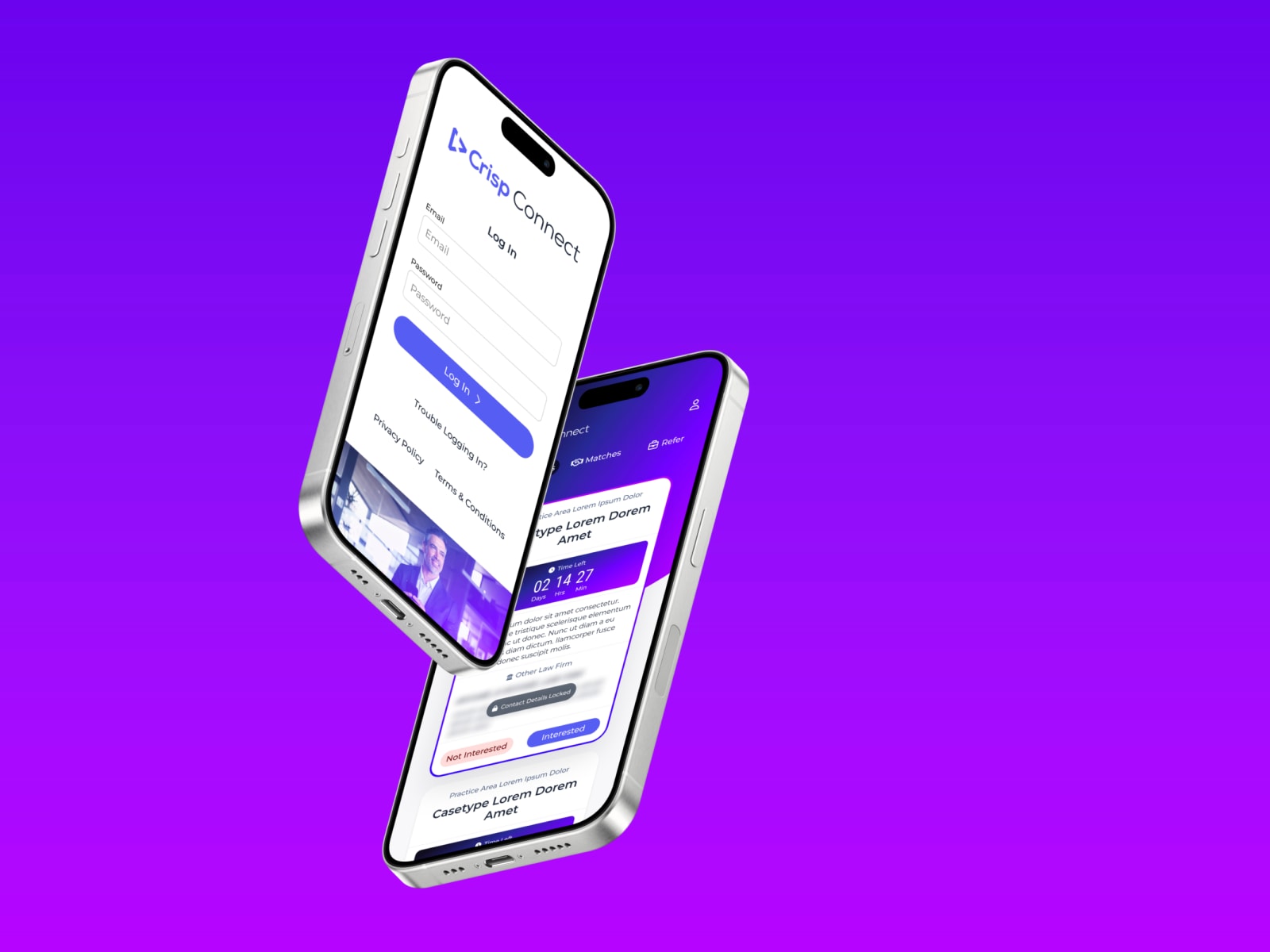 Custom app for Crisp designed and developed by Black Airplane