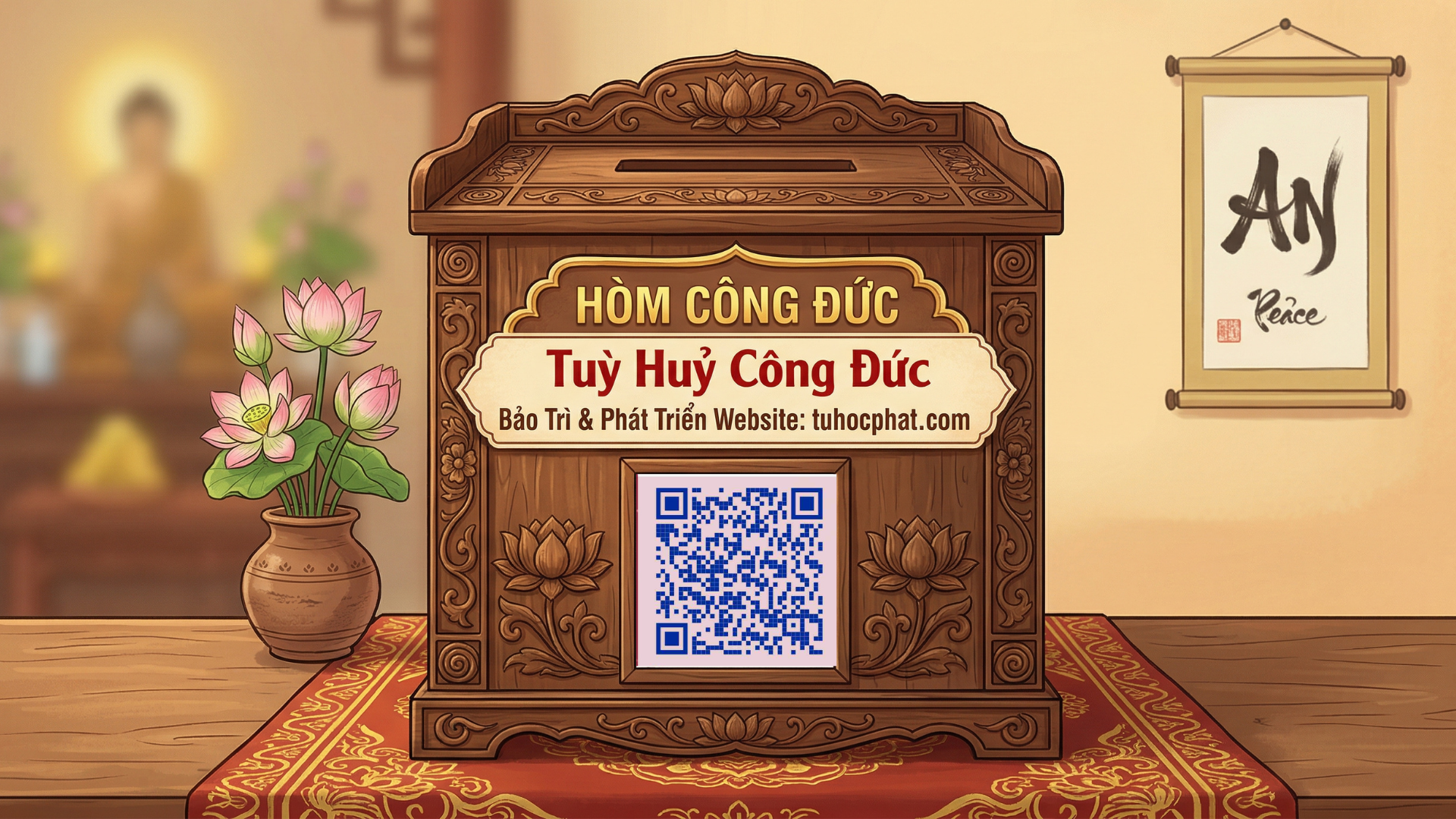 Hòm Công Đức – Ủng hộ Tự Học Phật