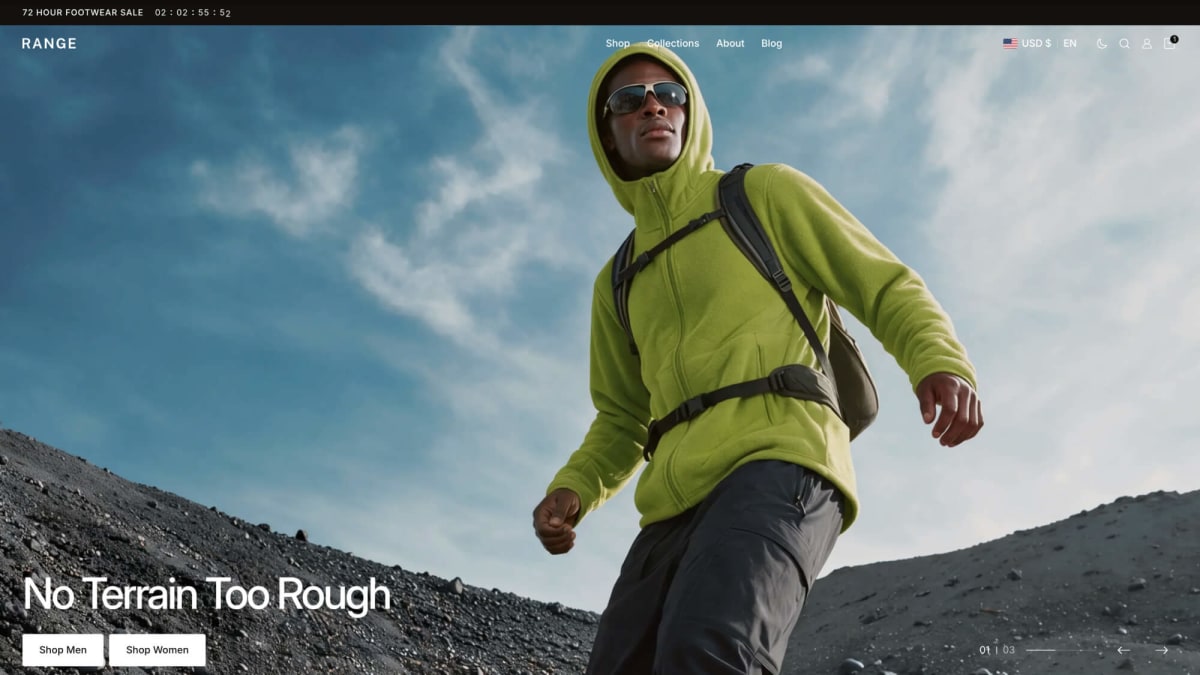 Range Shopify theme