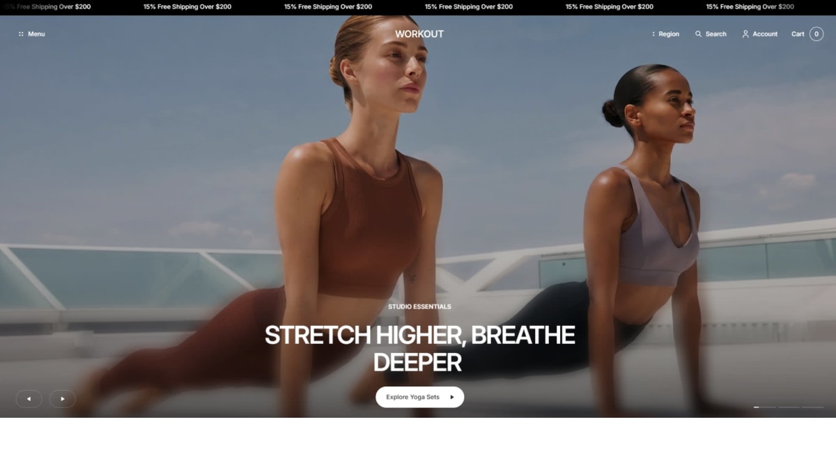 Workout Shopify theme