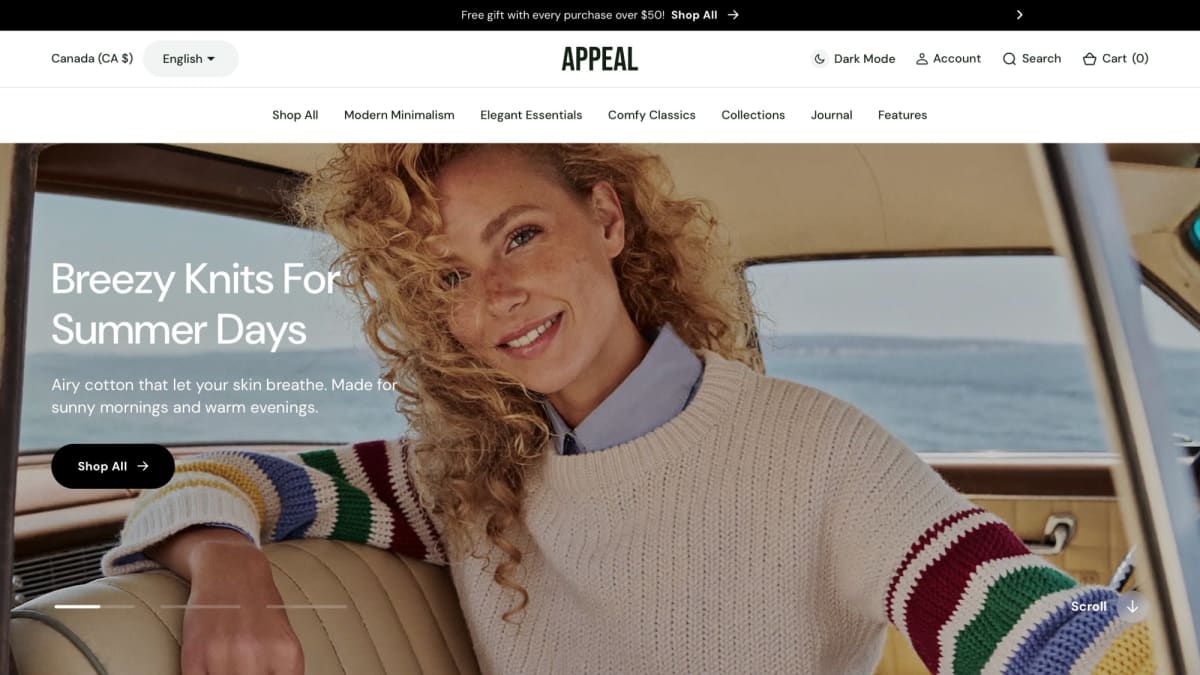 Appeal Shopify theme