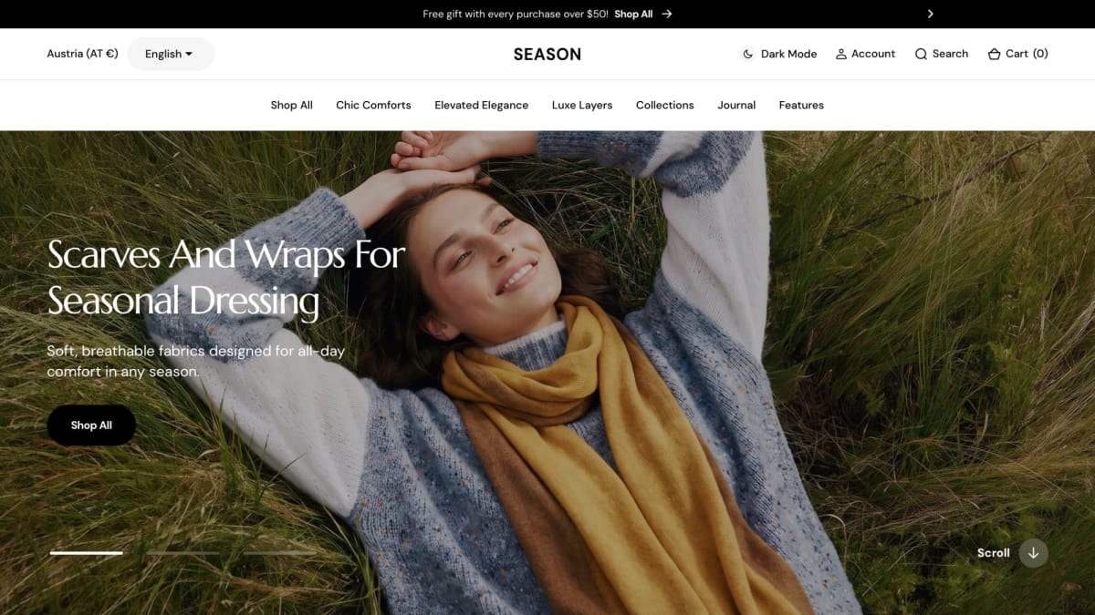 Season Shopify theme