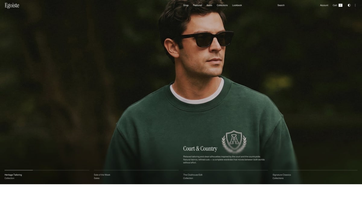 Egoiste Shopify theme