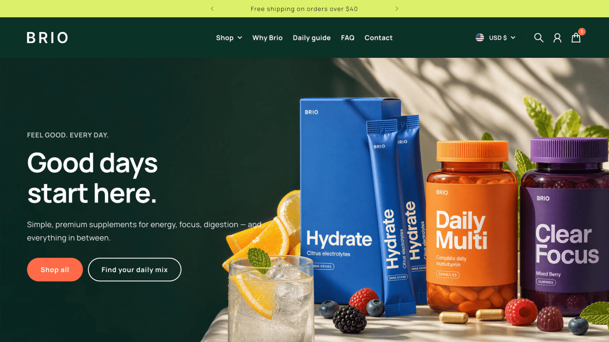 Brio Shopify theme