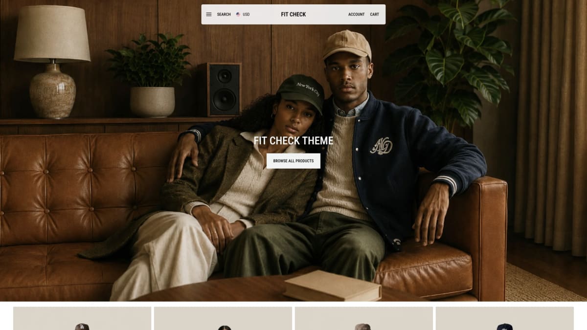 Fit Check Shopify theme