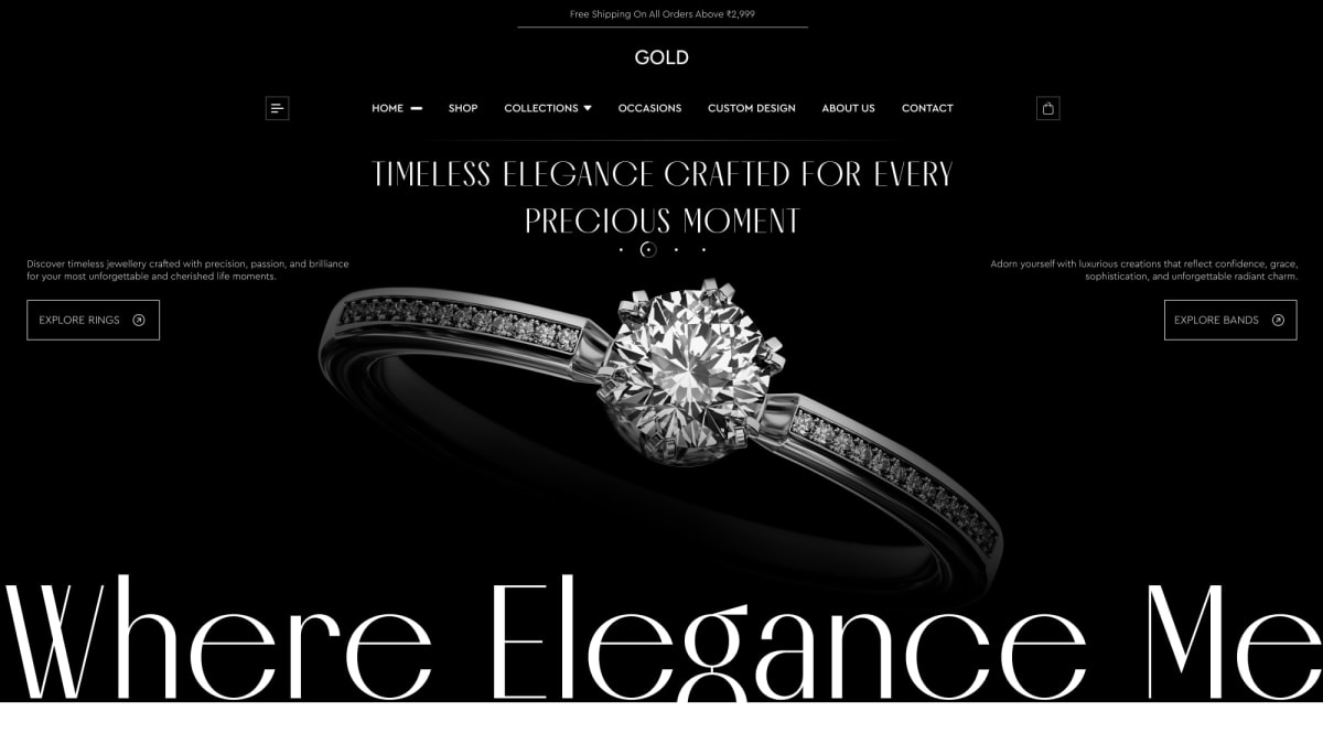 Gold Shopify theme