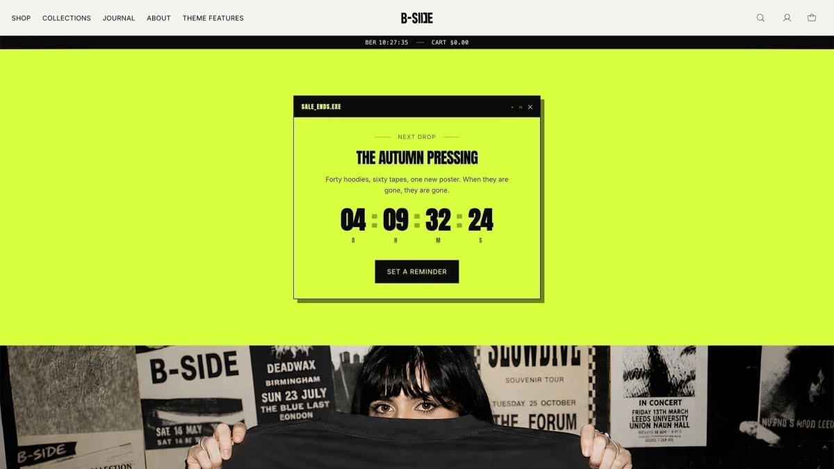 B Side Shopify theme