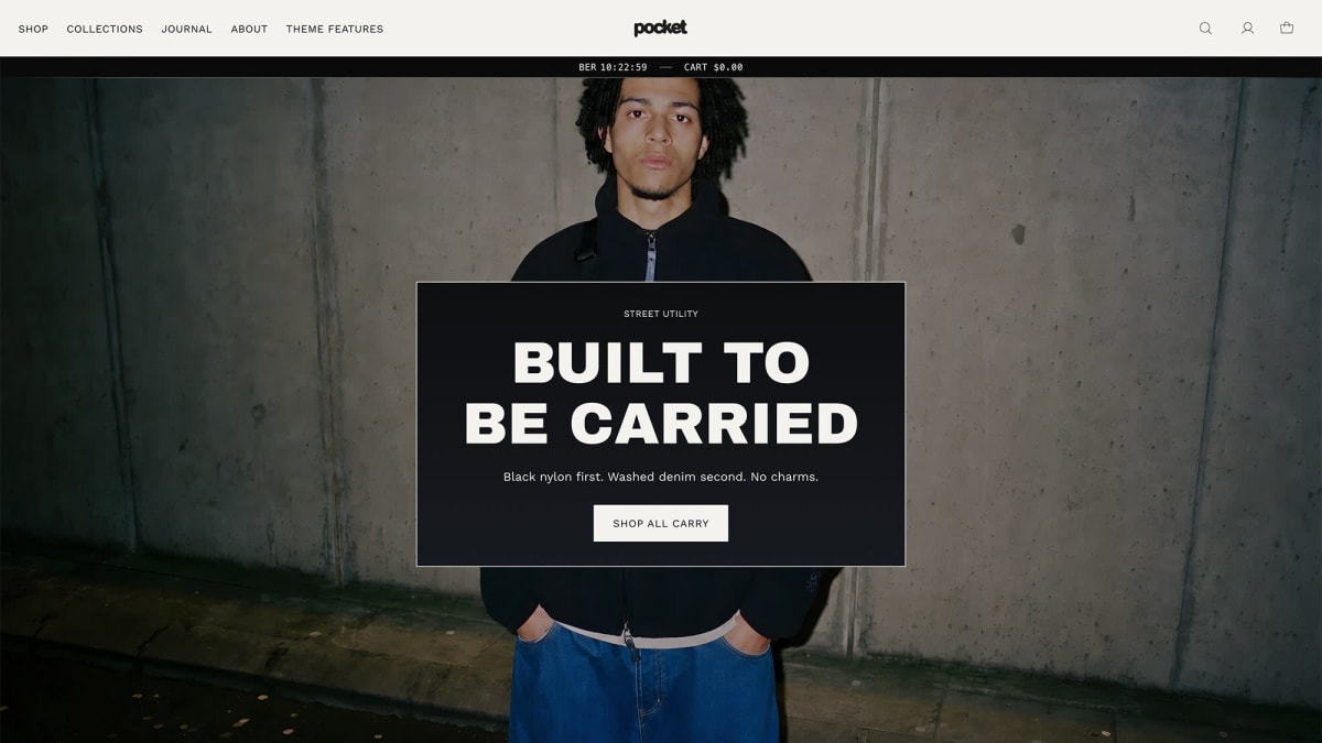 Pocket Shopify theme