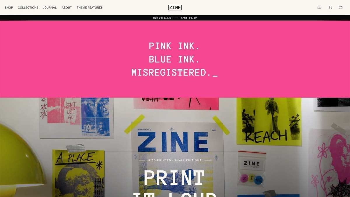Zine Shopify theme