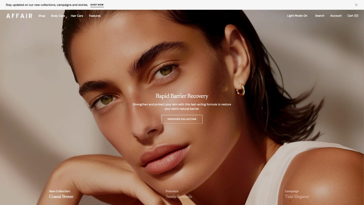 Affair Shopify theme