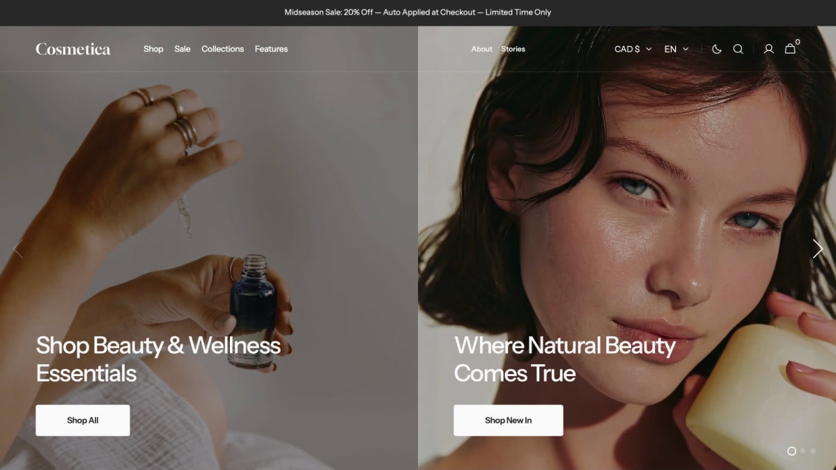 Cosmetica Shopify theme