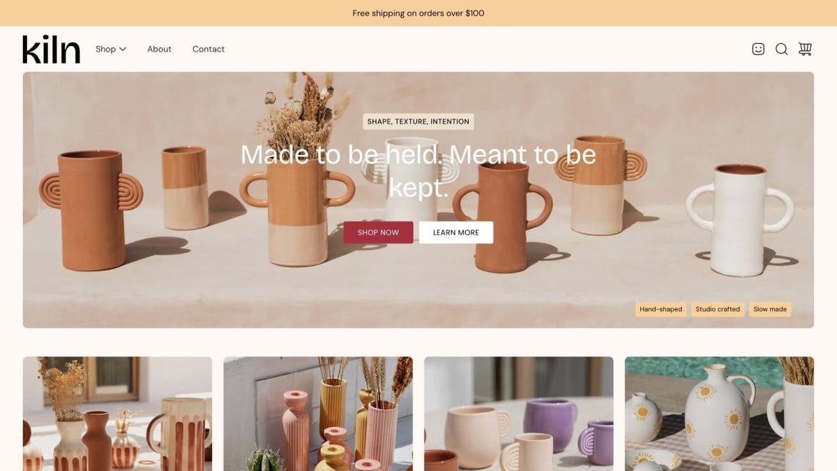 Kiln Shopify theme
