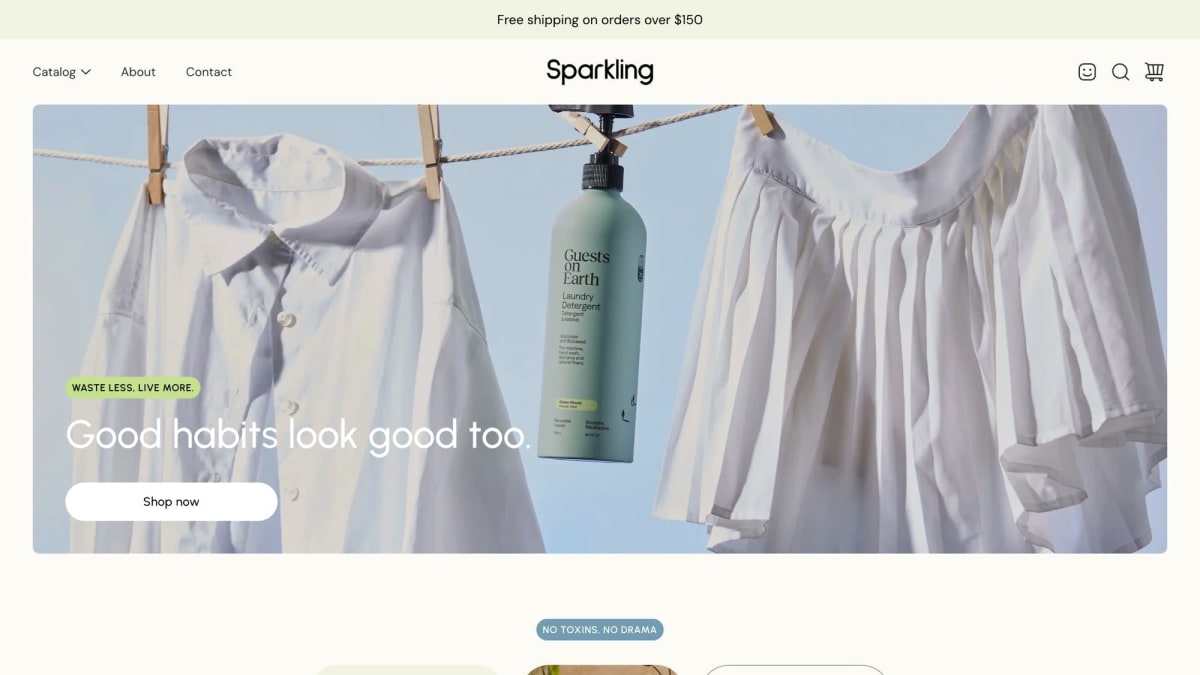 Sparkling Shopify theme