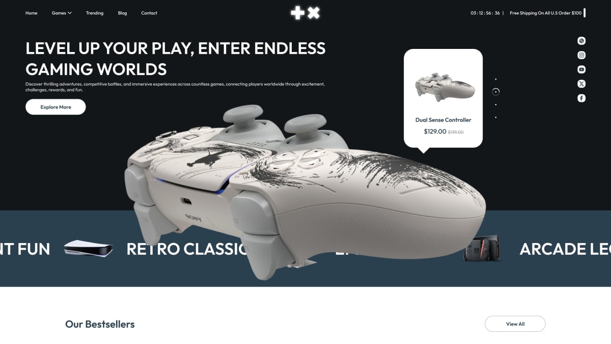 Arcade Shopify theme