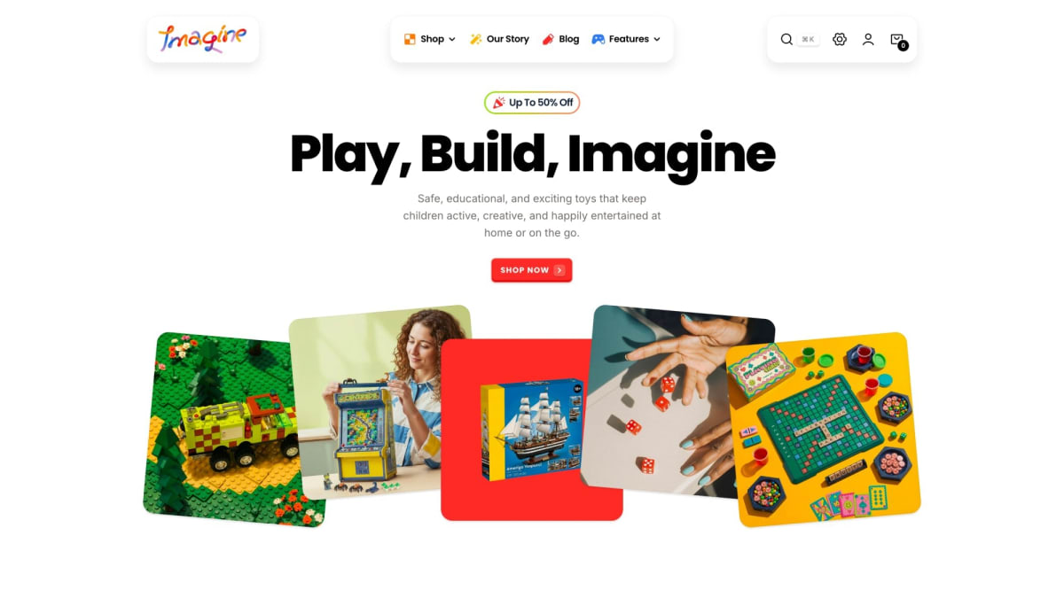 Imagine Shopify theme