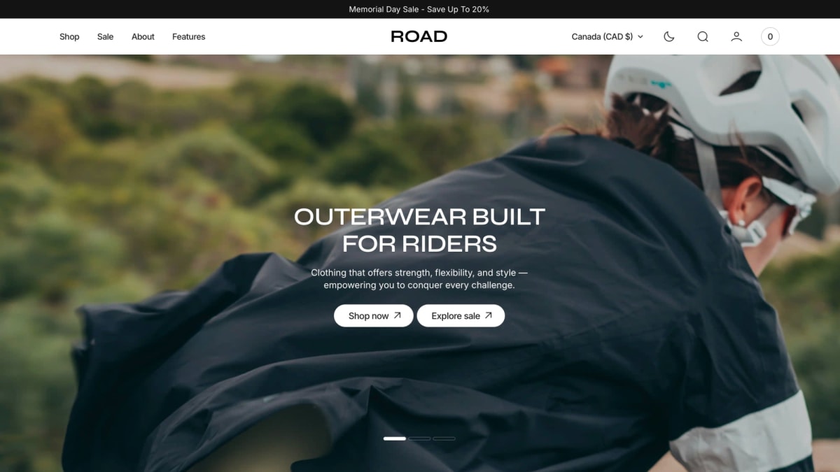 Road Shopify theme
