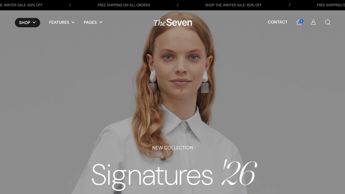 Seventh Shopify theme