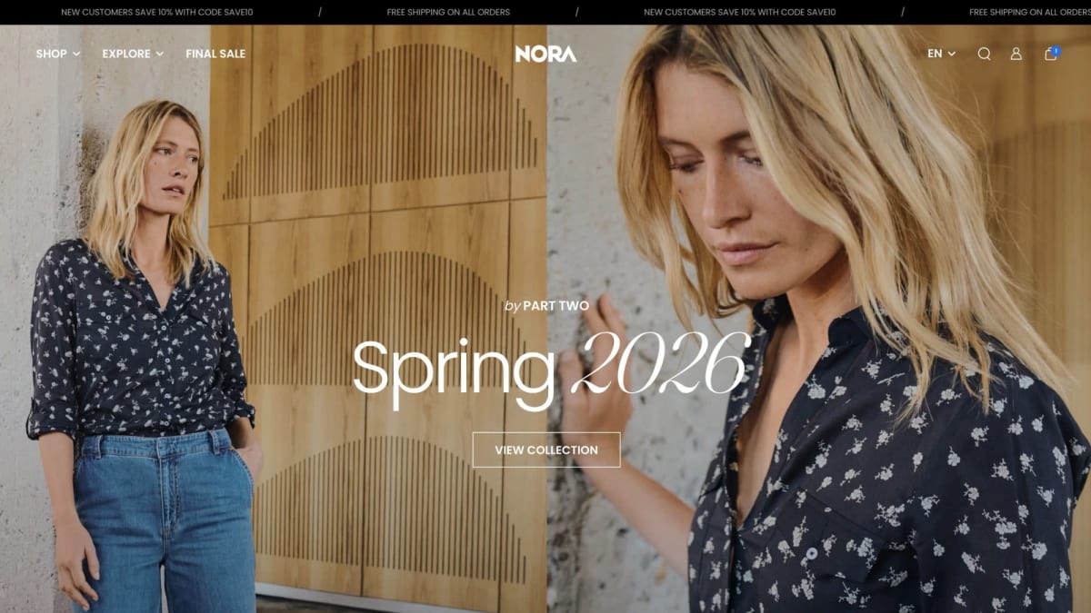 Nora Shopify theme