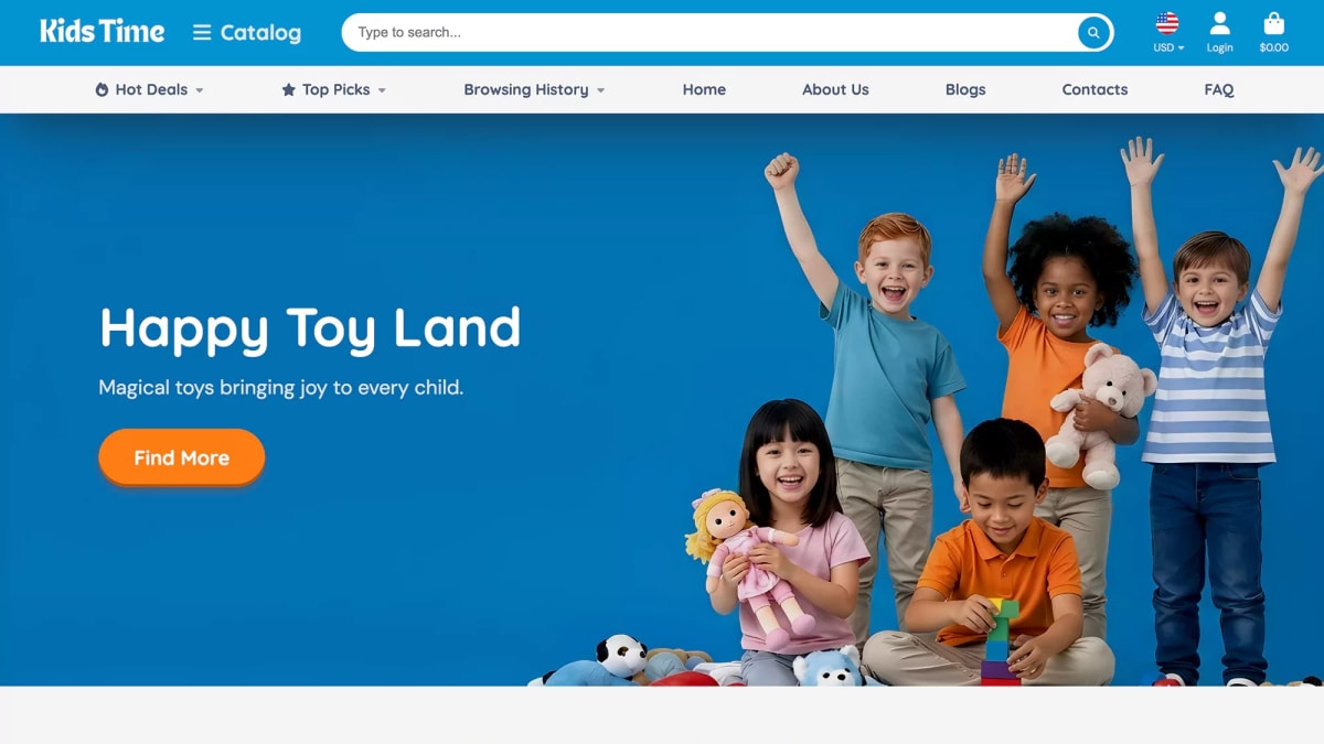 Kidstime Shopify theme